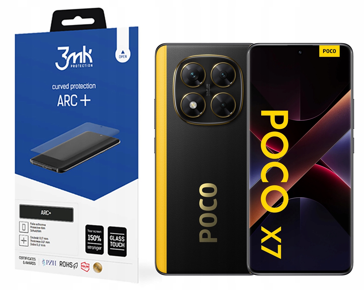 Fólie Fullscreen Arc+ 3MK pro Xiaomi Poco X7