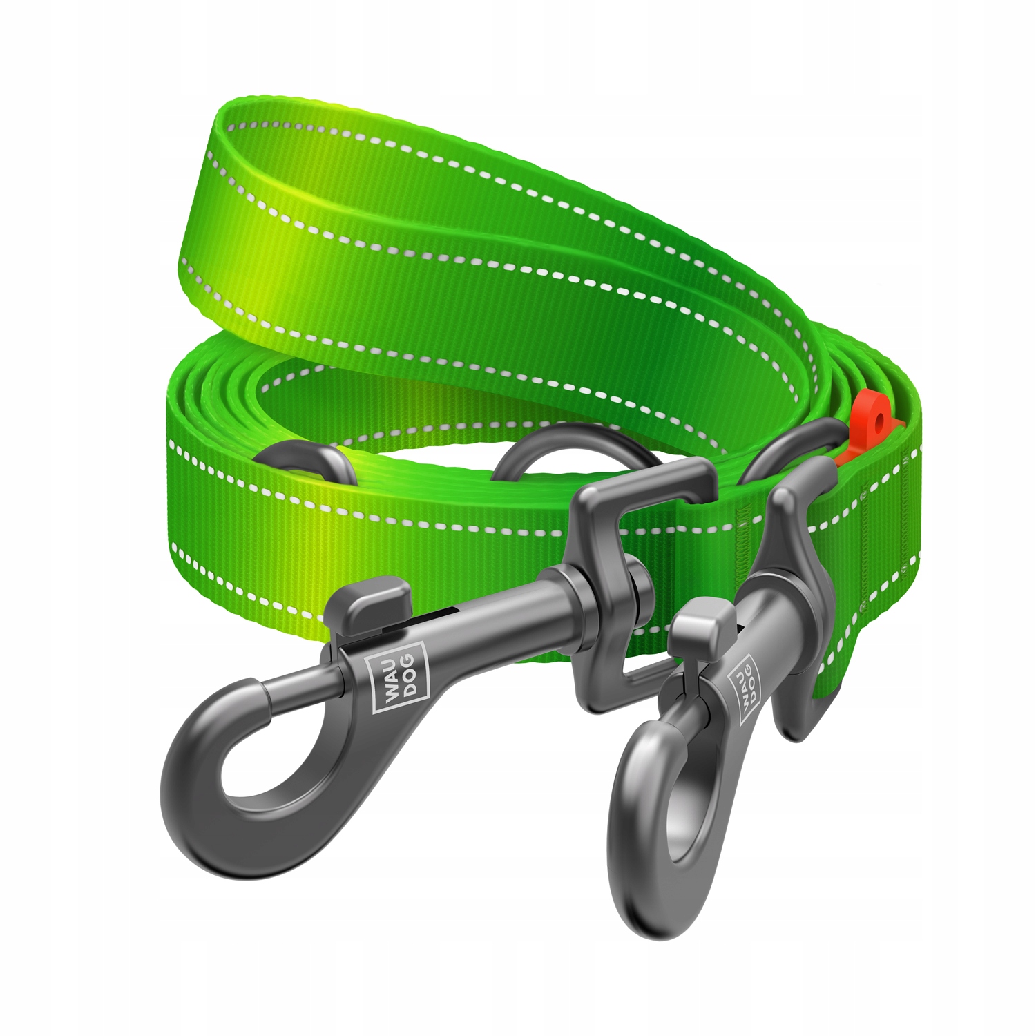 Levně Vodítko pro psa přepínací nylonová, reflexní, světle zelená, M, 3 m, 20 mm