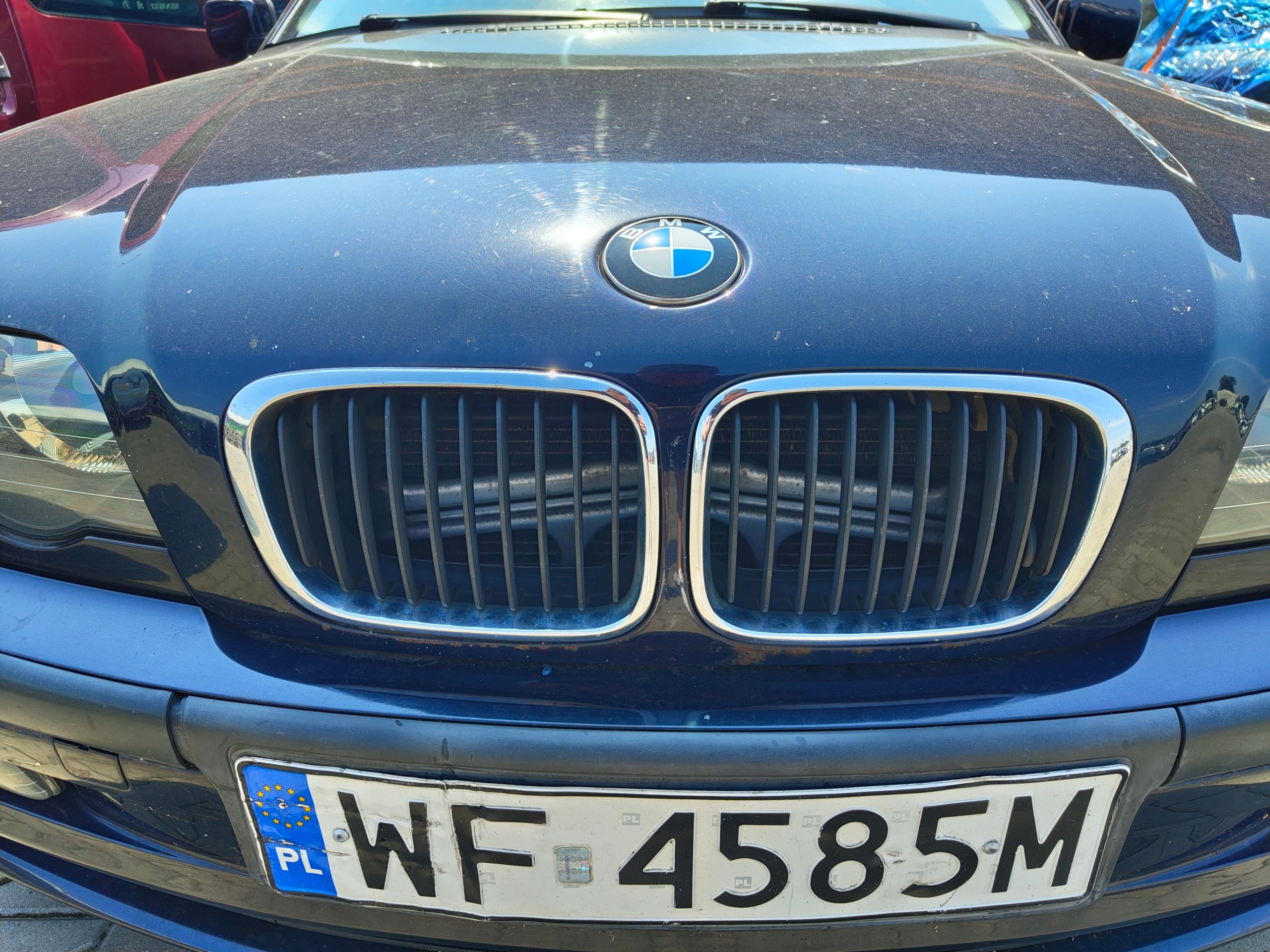 BMW 3 E46 Cofano colore 317 ORIENTBLAU METALLIC