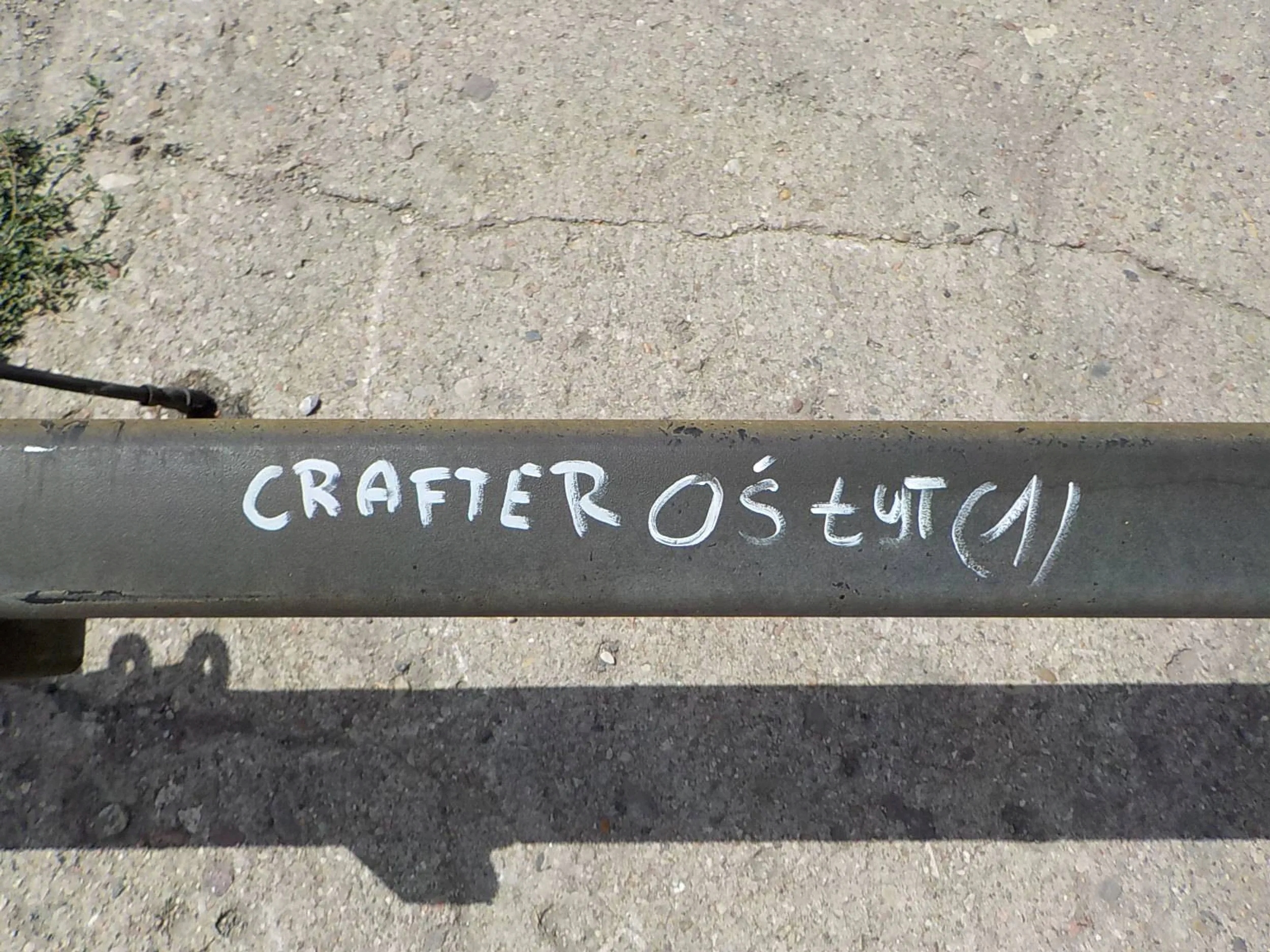 CRAFTER 18- BELKA OŚ TYLNA Producent części Volkswagen OE