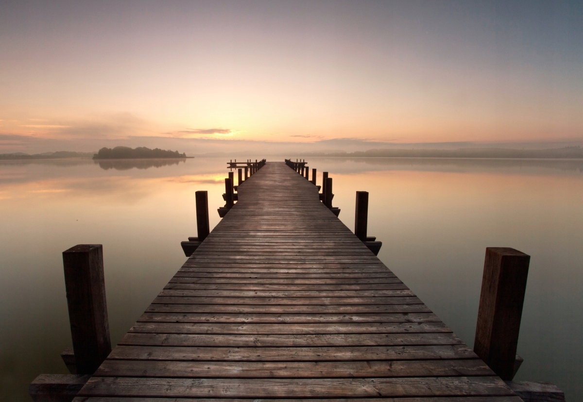 

Fototapeta Flizelinowa Jezioro molo 152x104