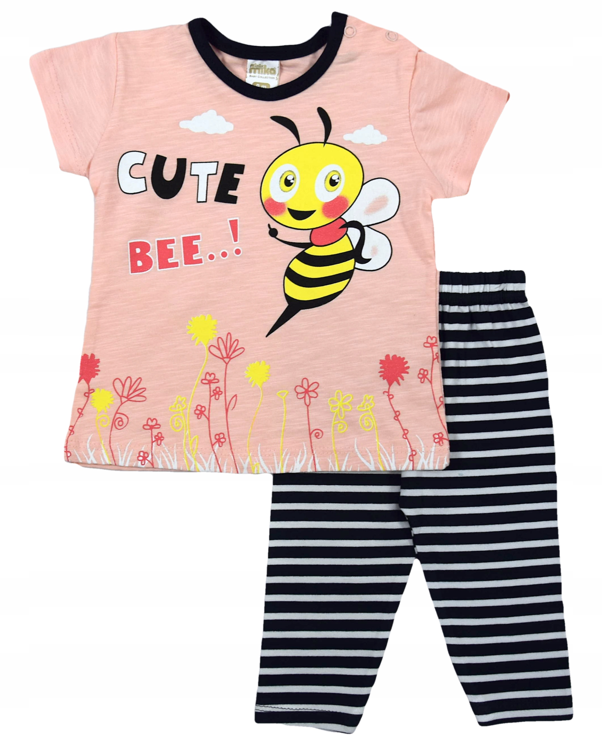 

Komplet T-shirt Legginsy Pszczółka Róż 74