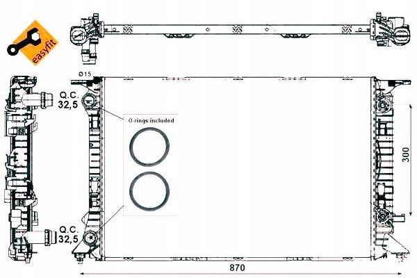 Nrf Chladič Vw A4/A5/A6 07- Q5 08- Seat Exeo 08- Asistent řidiče #28