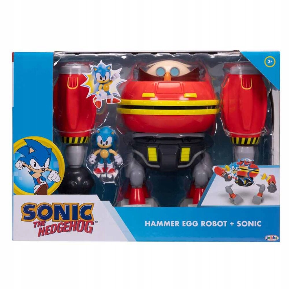 Sonic The Hedgehog Sada Figurka Egg Robot. Pohyblivé vystřelovače Jakks