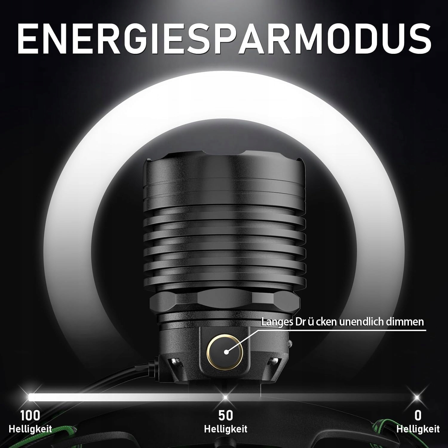 SOGDECO Latarka Czołowa LED 90000 Lumenów 7800mAh IPX7 na Camping — miniatura 5