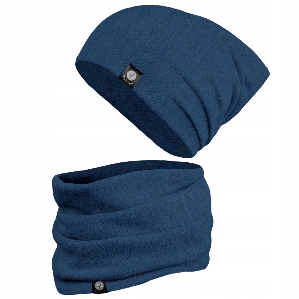 Komplet damski czapka dzianinowa i komin Marka inna