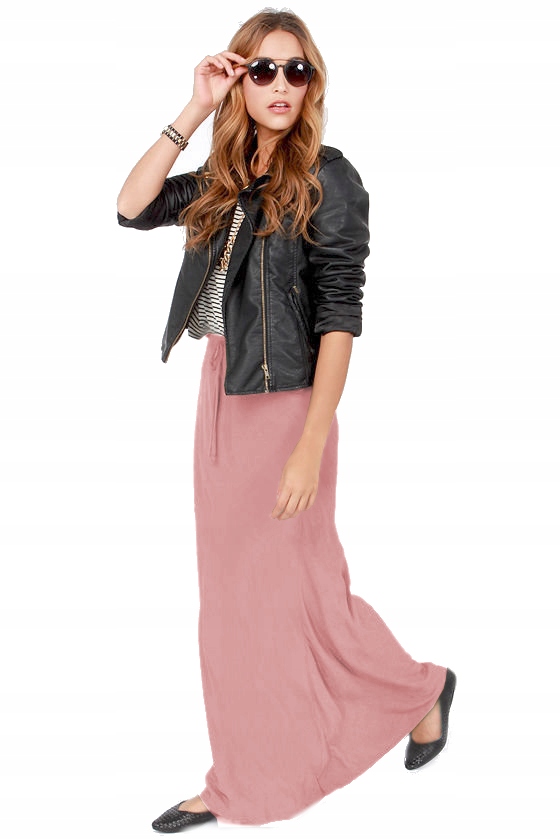 DŁUGA DRESOWA SPÓDNICA MAXI KIESZENIE TROCZEK SML Marka inna