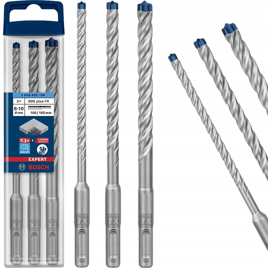 

Zestaw wierteł udarowych Sds PLUS-7X Expert Bosch