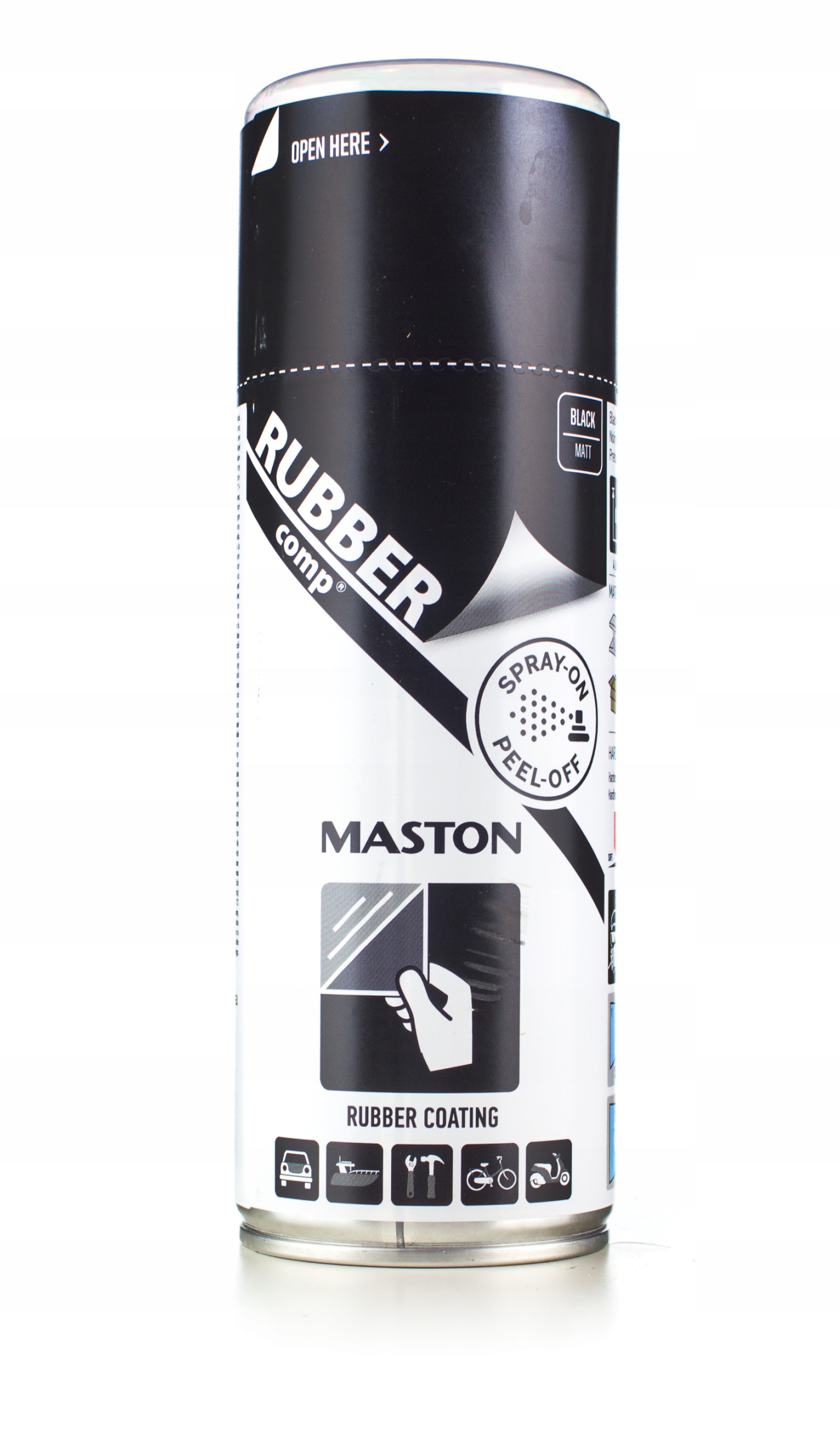 MASTON RUBBER GUMA W SPRAYU CZARNY MAT 400ml