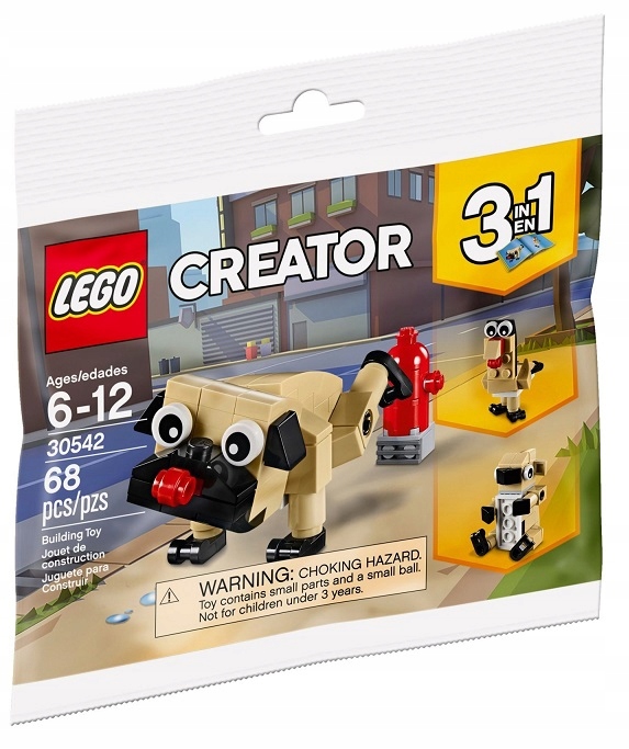 Lego Creator Uroczy Mops 3w1 30542 Polybag