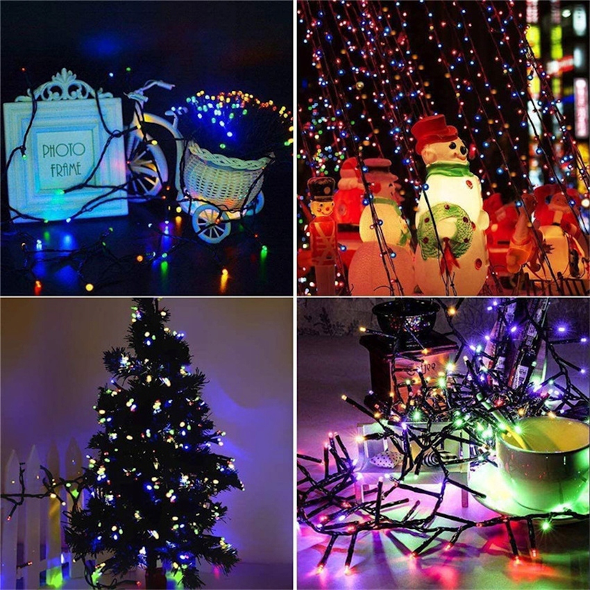 LAMPKI CHOINKOWE Świąteczne 100 led 4m MULTIKOLOR Liczba lampek 51 - 100