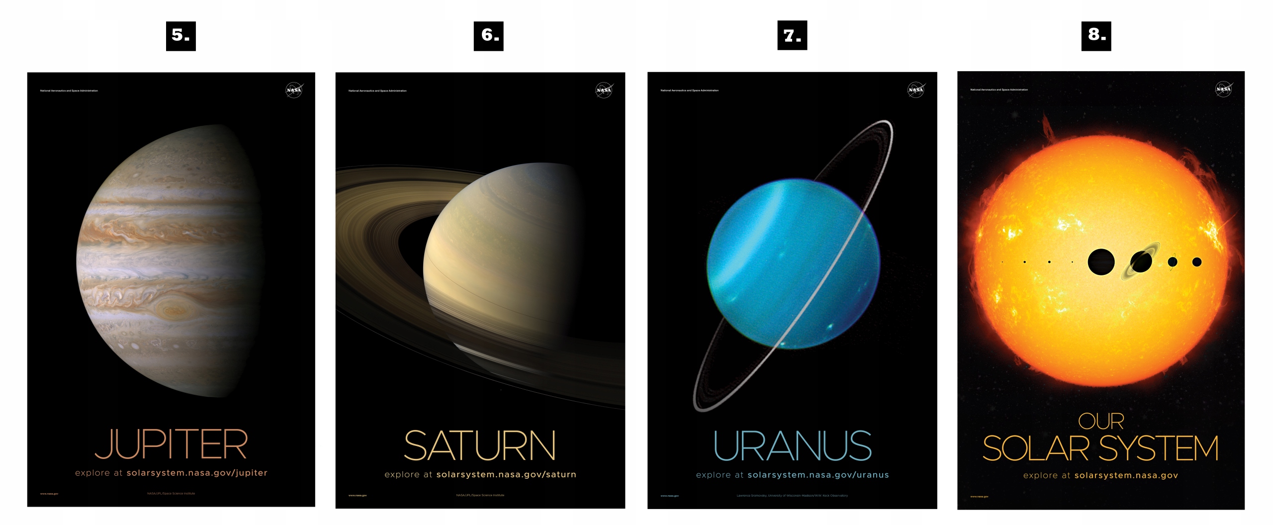 Plakat NA ŚCIANE URANUS NASA NEW 84x130 cm XXL Tematyka, motyw PLAKATY NASA, WSZECHŚWIAT , KOSMOS, GALAKTYKA, URANUS