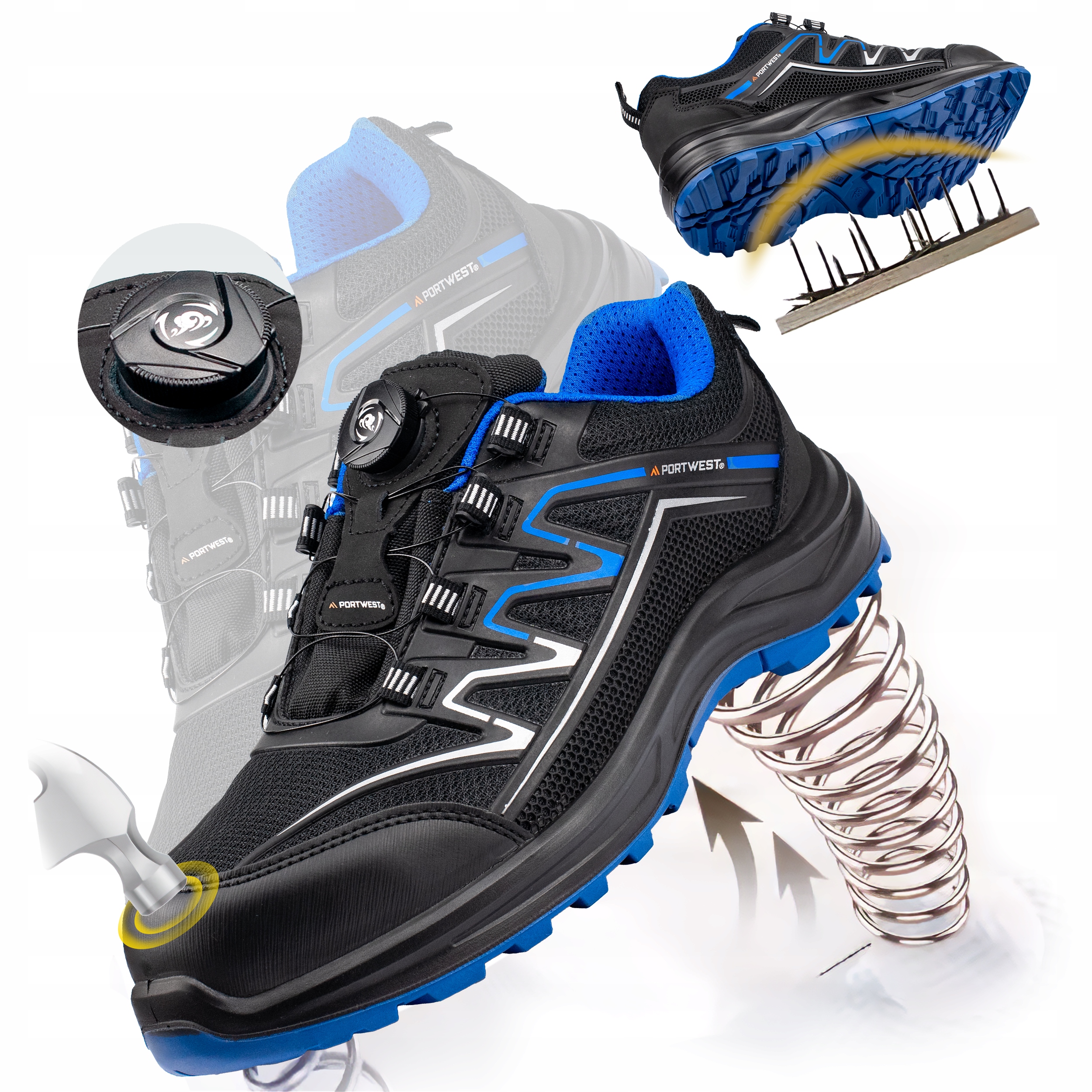 Obuwie robocze półbuty Portwest FT32 typ Boa z podnoskiem rozmiar 44