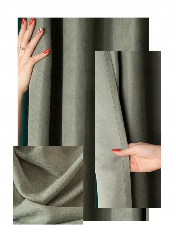 Závěs Efe Hladký Velur Matný Barvy Všitá páska Wave pro vlny 310x140