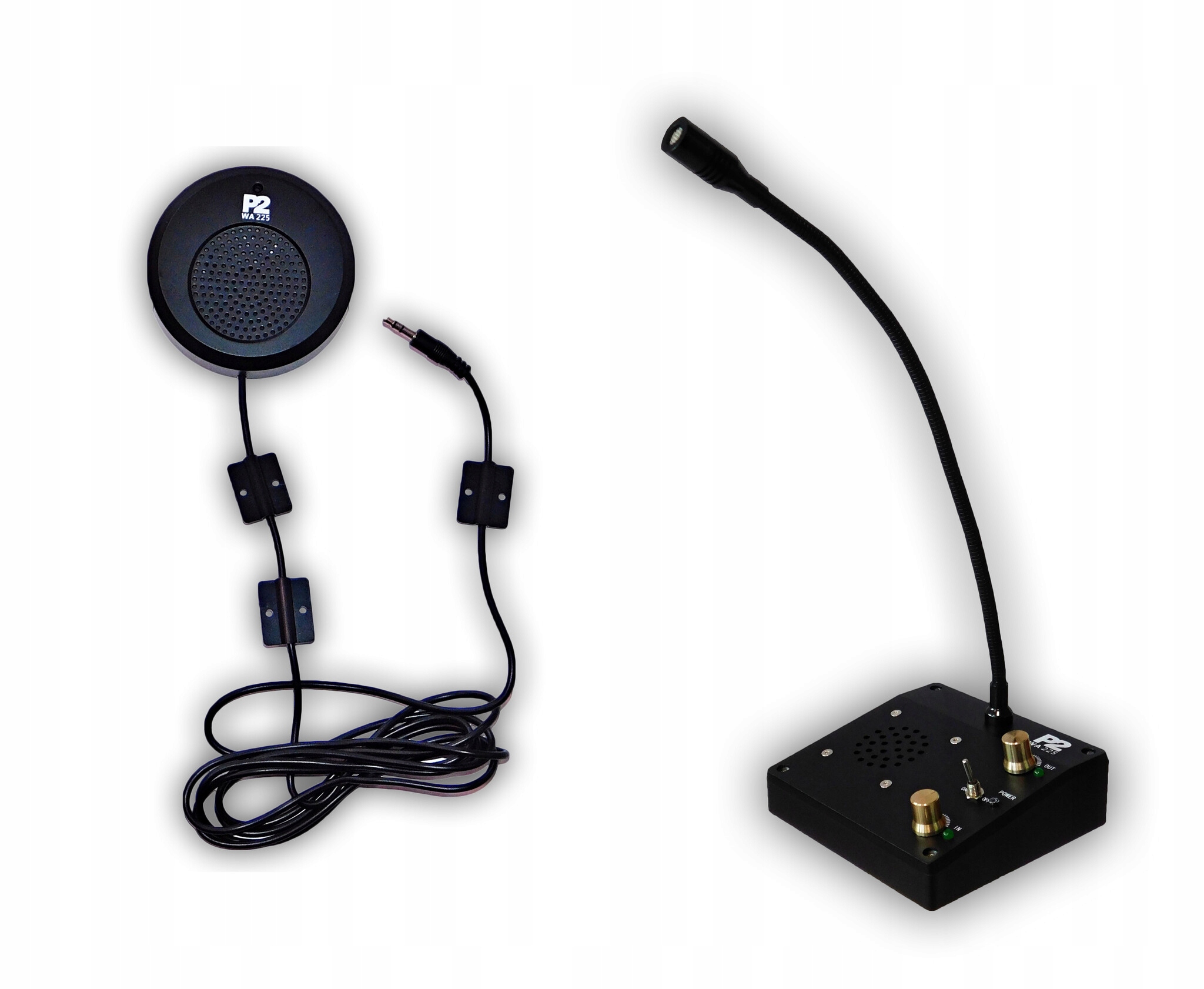 Pokladní interkom pro oboustrannou hlasovou komunikaci, lékárna, banka P2 Wa 225