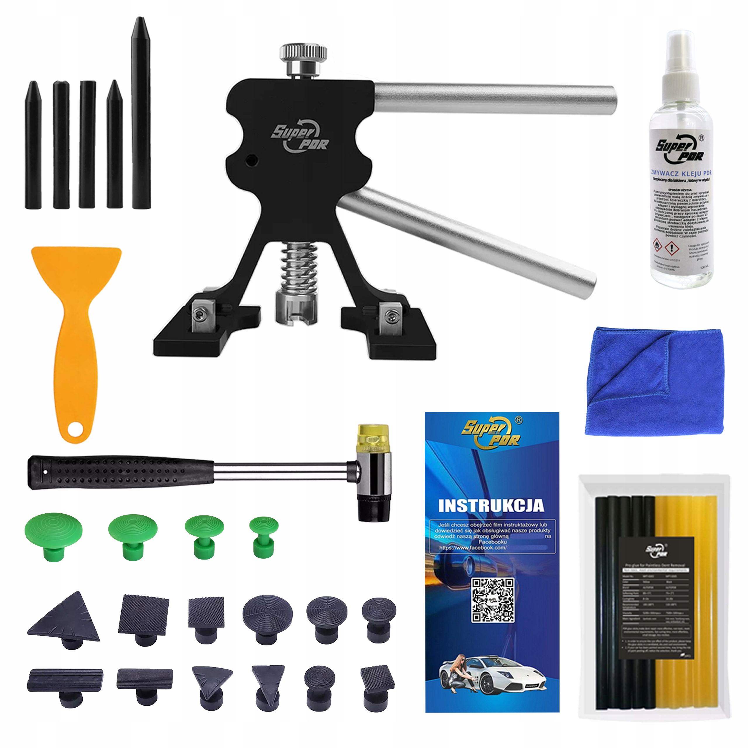 Sada pro odstraňování promáčklin v automobilové plechové karoserii