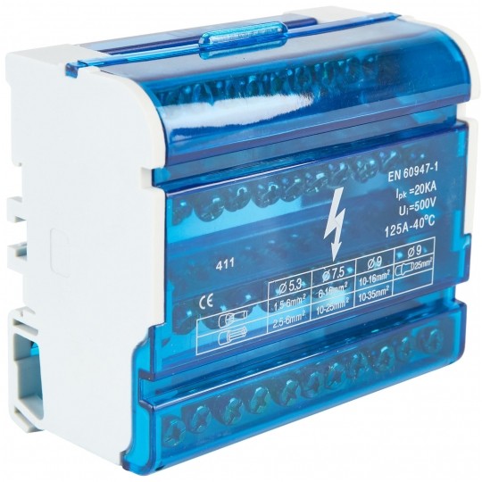 

Blok rozdzielczy zacisk odgałęźny modułowy 4x11