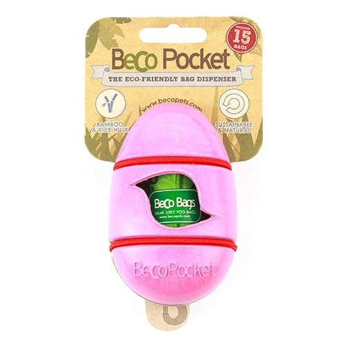 

Beco Pets Pojemnik na worki na kupy psa różowy
