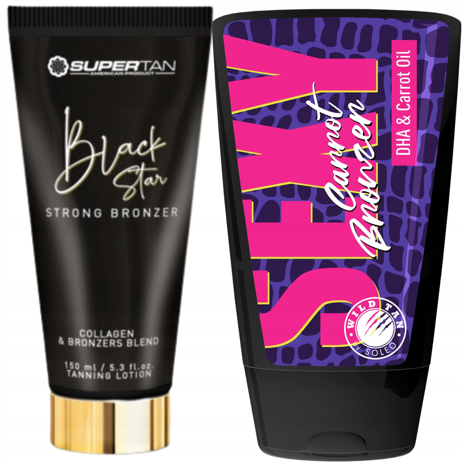 Supertan Black Star Wild Tan Sexy Carrot Bonus