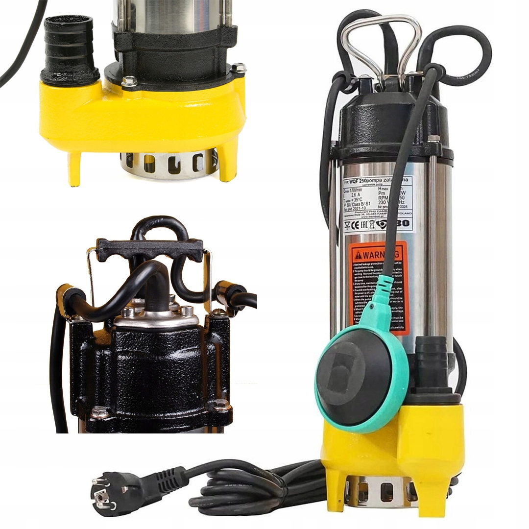 Ponorné Čerpadlo Na Odpadovú Vodu, Žumpa Na Špinavú Vodu S Plovákom Wqf 250 Ibo
