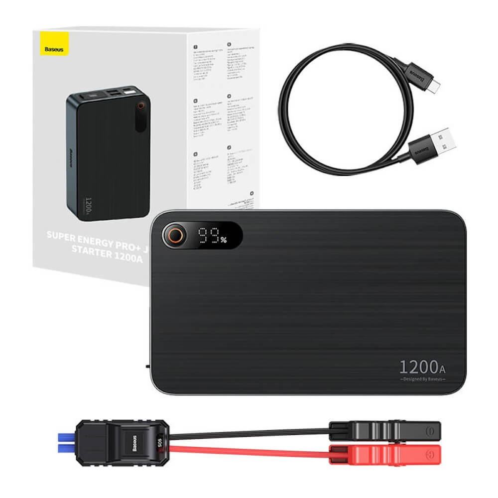 Powerbanka Baseus Jump Starter Energy Pro+ 12V 12000 mAh 2x Usb-a