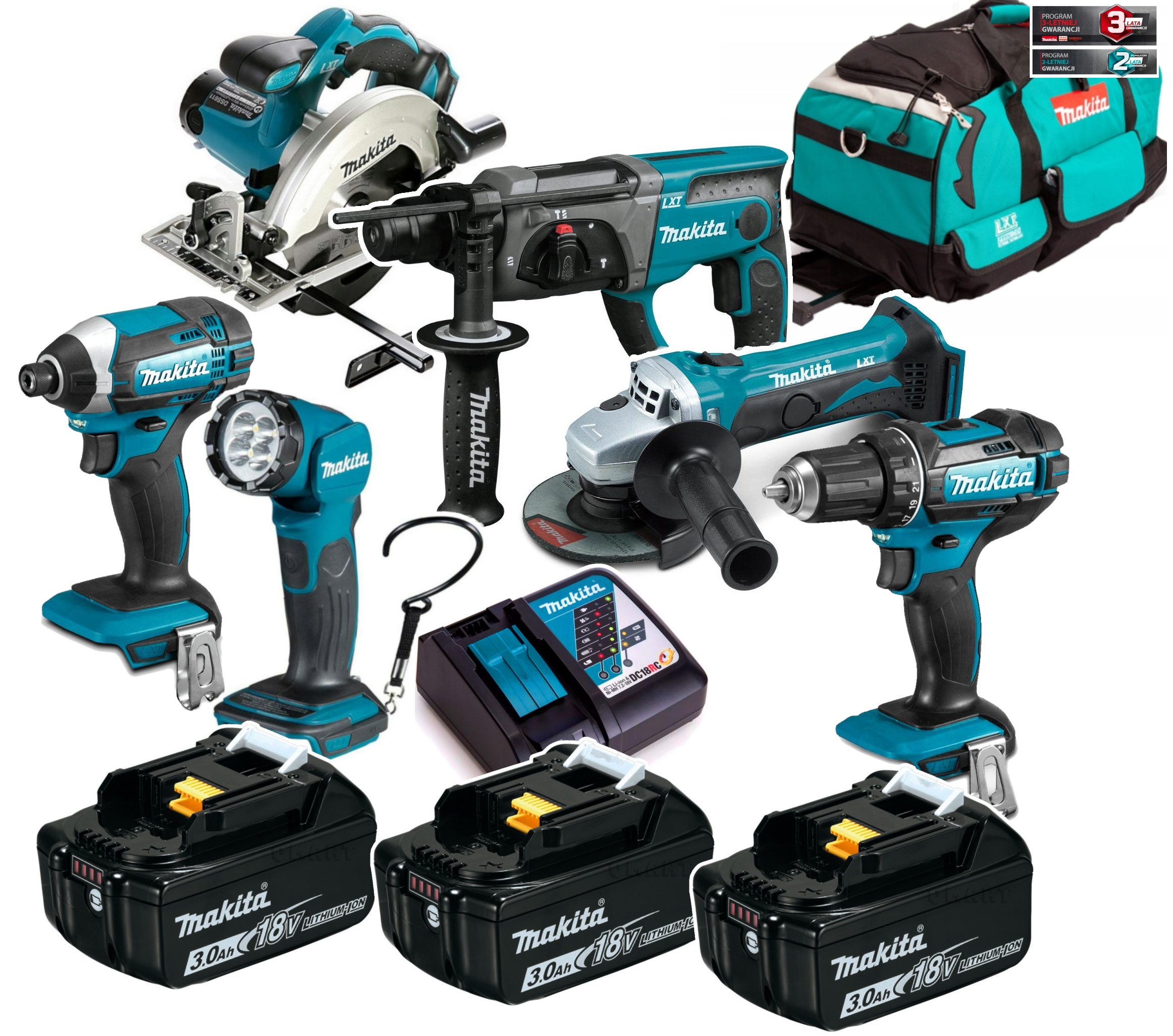 

Makita DLX6068PF akumulatorowy zestaw Combo 18V