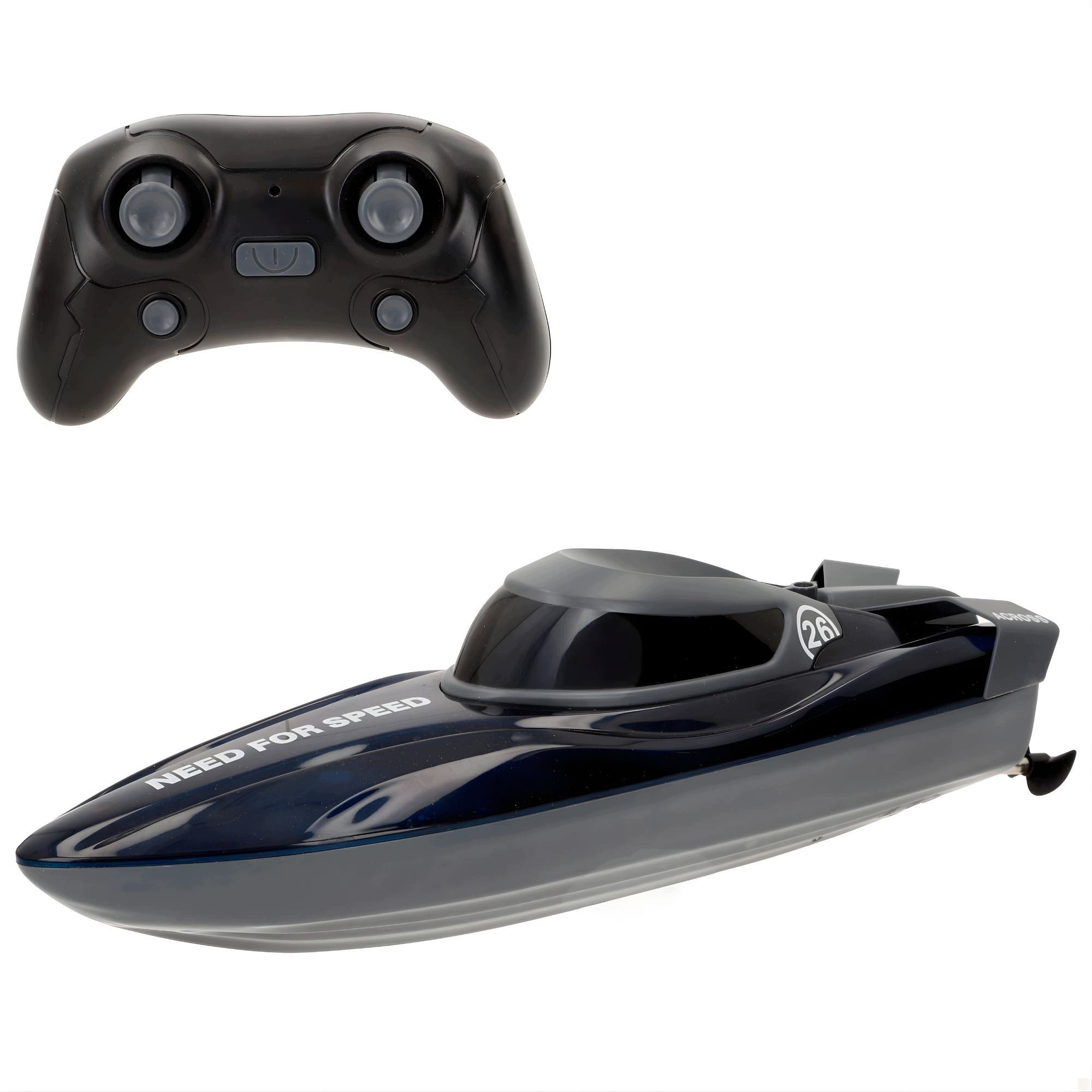 Łódź zdalnie sterowana motorówka wyścigowa Rc 360° 2.4 GHz Led Racing Boat