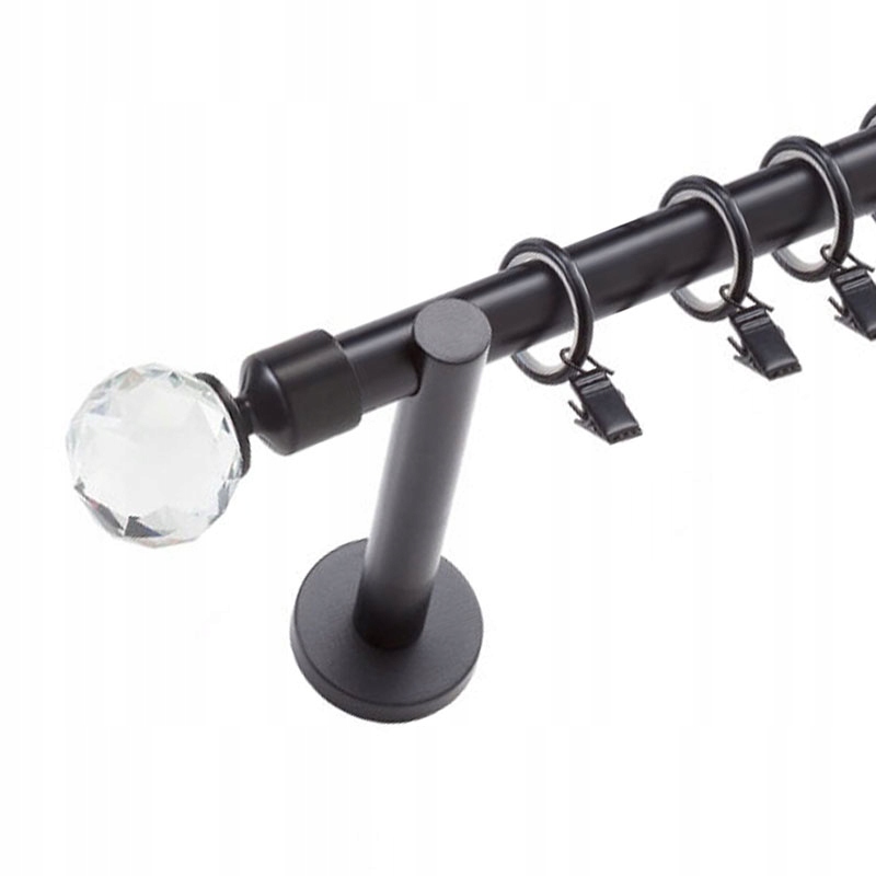 

Elegancki karnisz z żabkami 160 cm 19 mm prosty