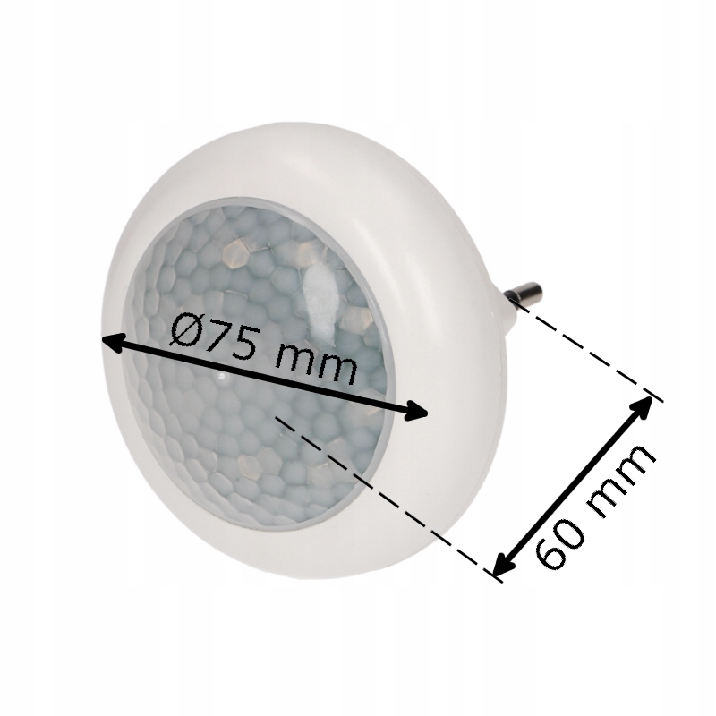 LAMPKA NOCNA LED DO KONTAKTU Z CZUJNIKIEM RUCHU ZMIERZCHU LAMPA 6500K Kolekcja LAMPKA NOCNA LED