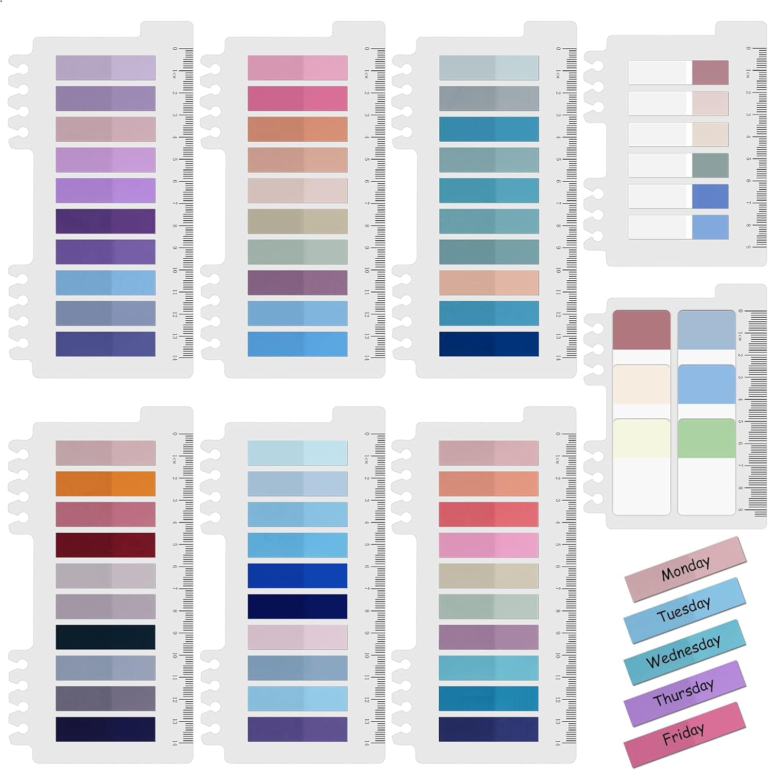 1380 ZAKŁADKI KARTECZKI SAMOPRZYLEPNE KOLOROWE DO STRON ZESZYTU DOKUMENTÓW