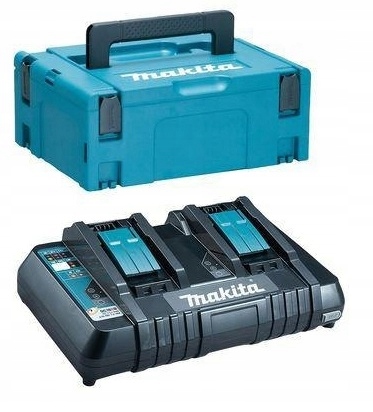 Makita 196933-6 DC18RD Ładowarka 18V Podwójna Dwugniazdowa Walizka +wkład