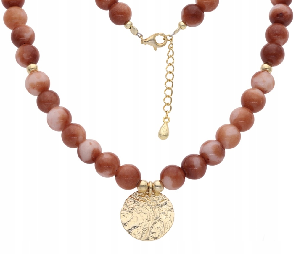 Stříbrný náhrdelník Ag 925 Jaspis PW0250324NG_5