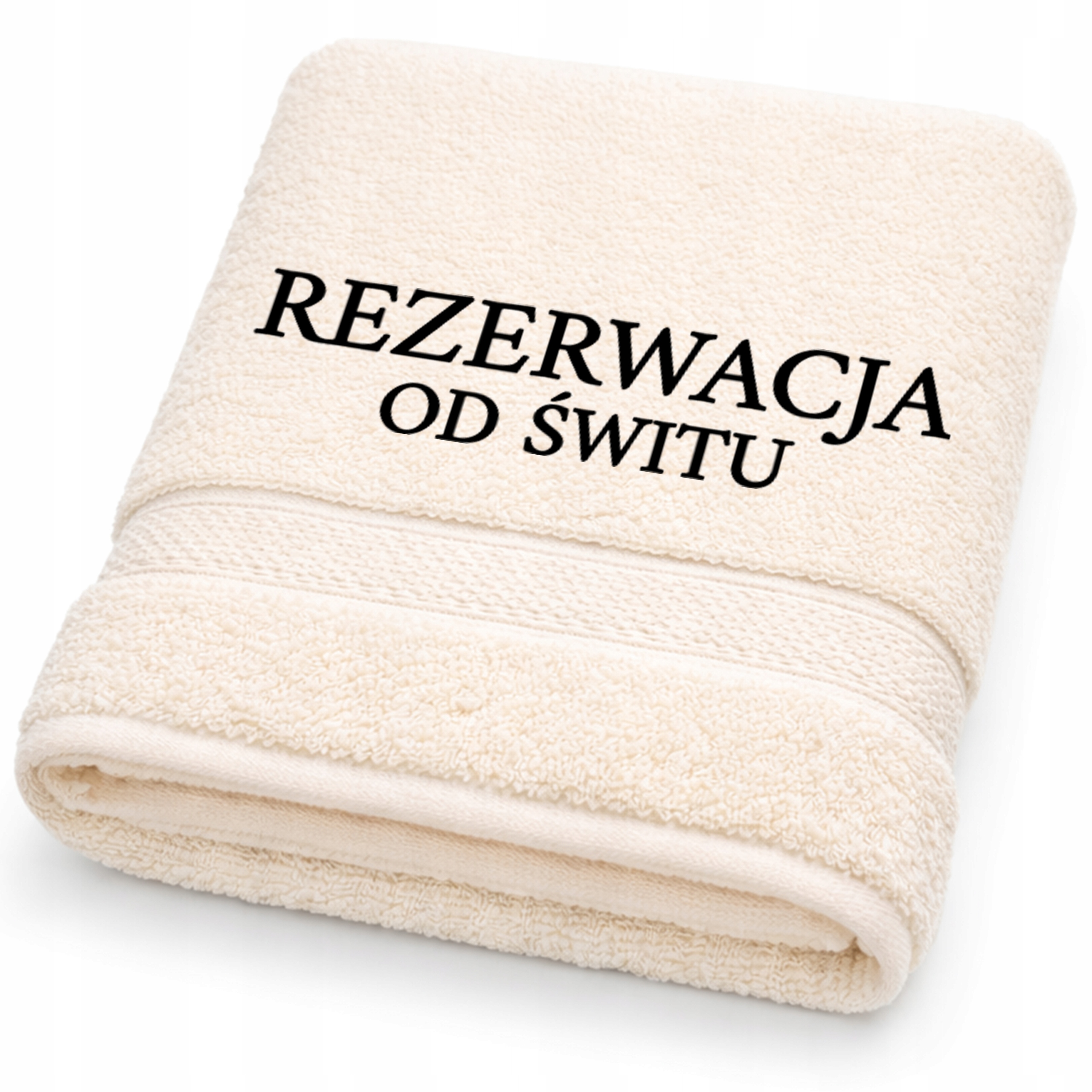 Osuška 50X100 Na Prázdninové Ležadlo S Výšivkou Ecru, Rezervácia Od Úsvitu