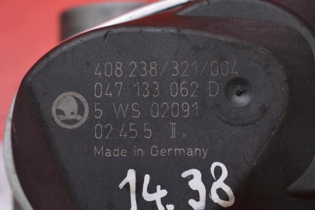škrticí klapka 047133062D SKODA FABIA 1 a 6Y 1.4 MPI 68 KM 99-04