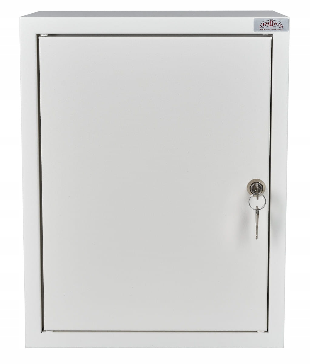 Kovová 1-fázová nástenná počítacia skrinka 6 modulov 395x310x220 Zámok