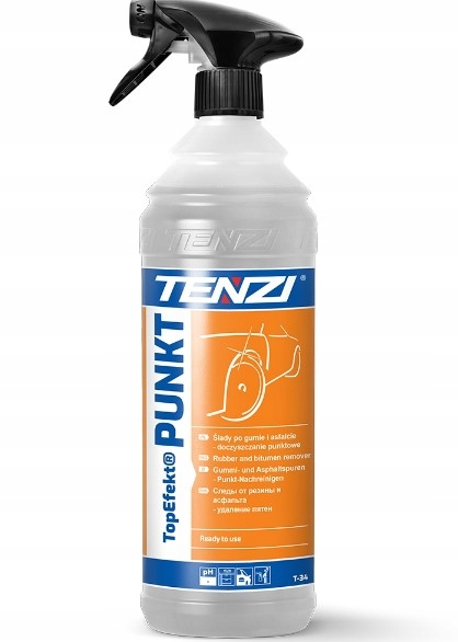 Płyn Tenzi TopEfekt Punkt usuwa klej etykiety smołę gumę markery naklejki