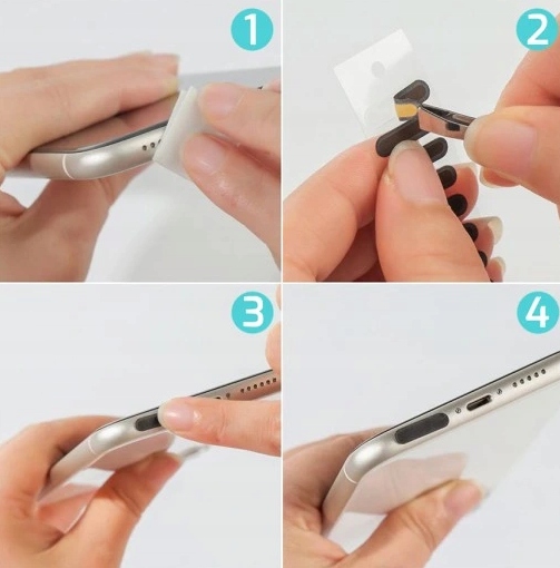 ZESTAW FILTRÓW PRZECIWKURZOWYCH SIATECZKA OSŁONKA NA GŁOŚNIK TELEFONU 48szt Elementy zestawu inny