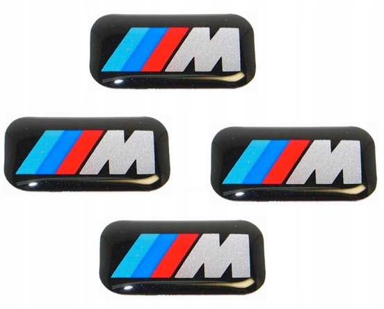 

4x Bmw M Pakiet Naklejki Logo Na Aulufelgi Epoksyd