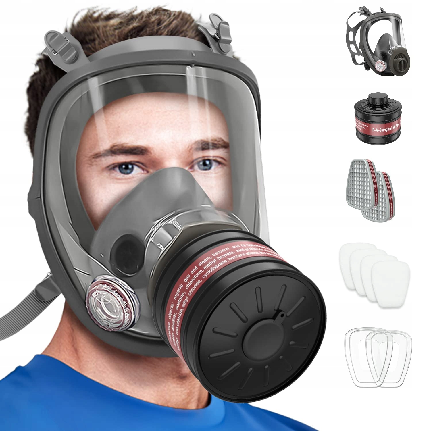 Protiprachová maska Respirator 6800 celoobličejová