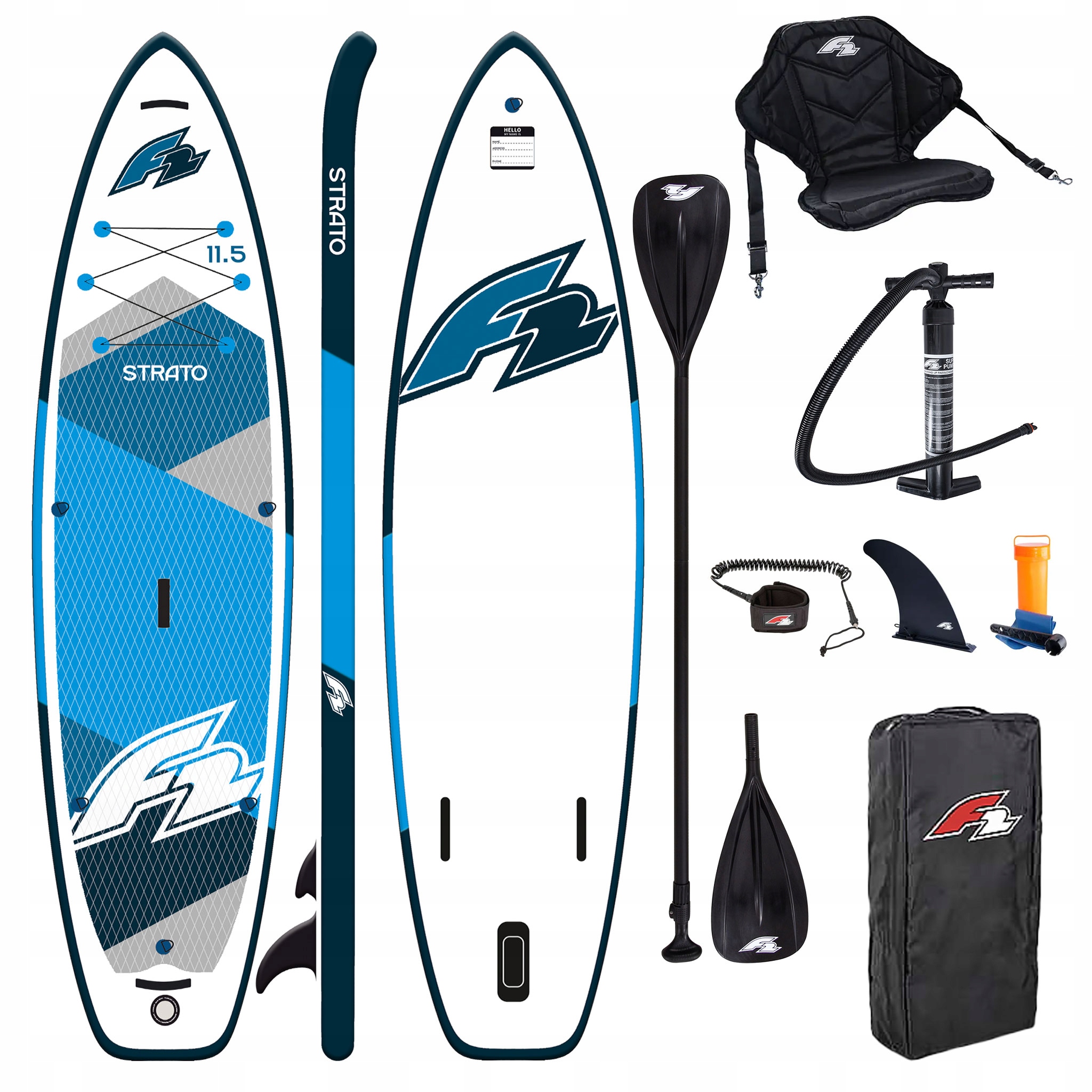 Plavecká nafukovací paddleboard F2 Strato 11'5 350 cm Combo