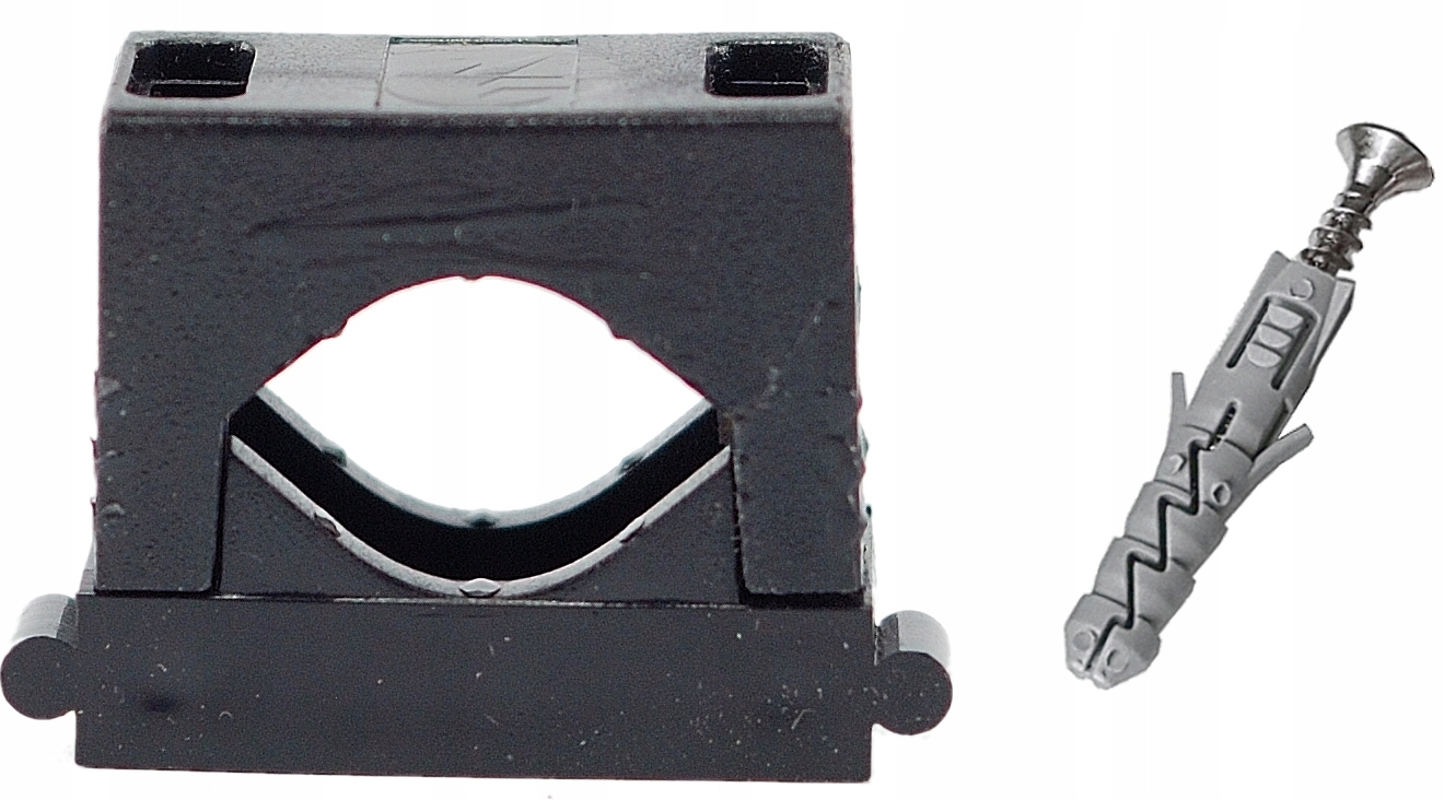 

czarny uchwyt do przewodu w oplocie 3x2,5mm2 Loft