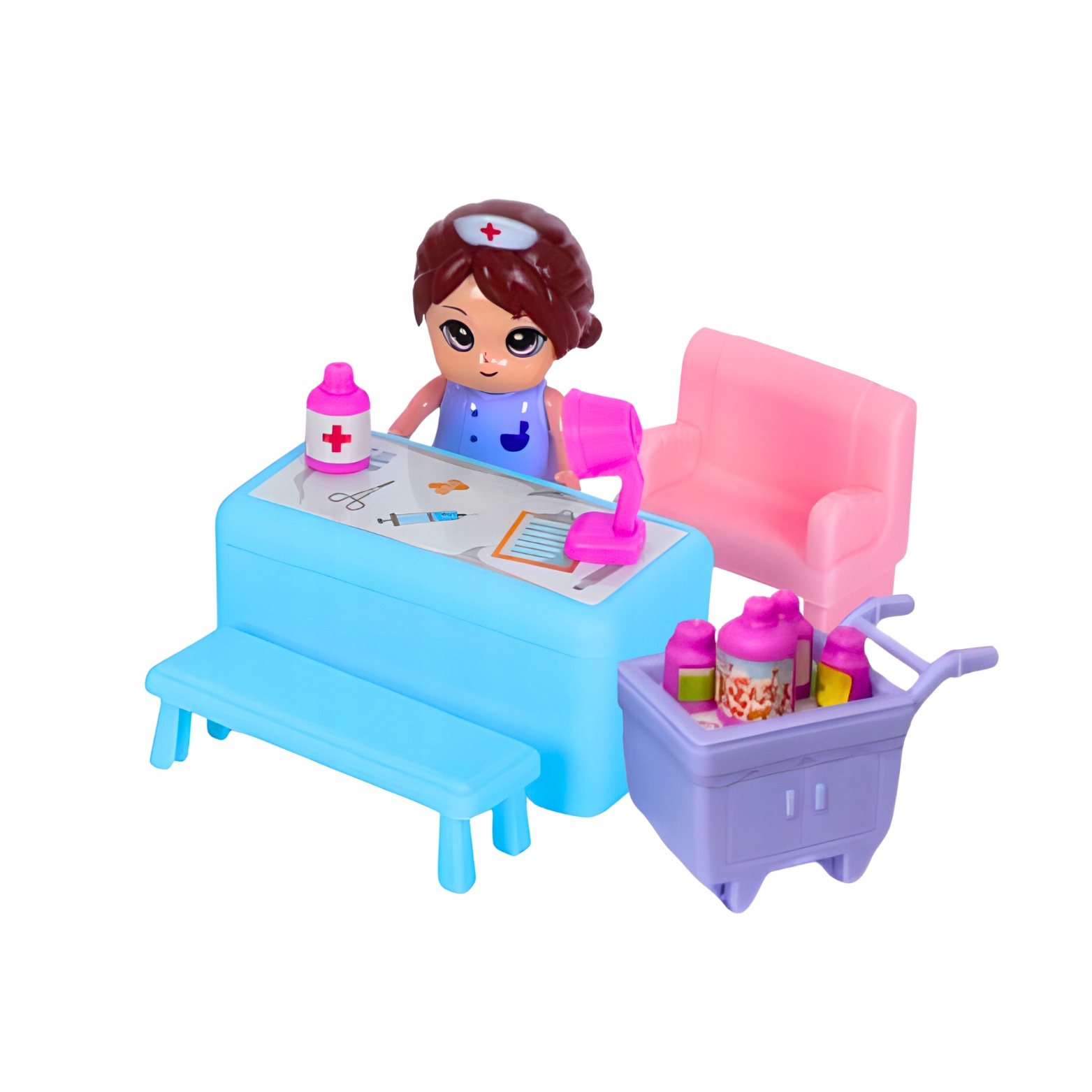 KARETKA ROZKŁADANY AMBULANS PIELĘGNIARKA PACJENT AKCESORIA DLA DZIEWCZYNKI Stan opakowania oryginalne