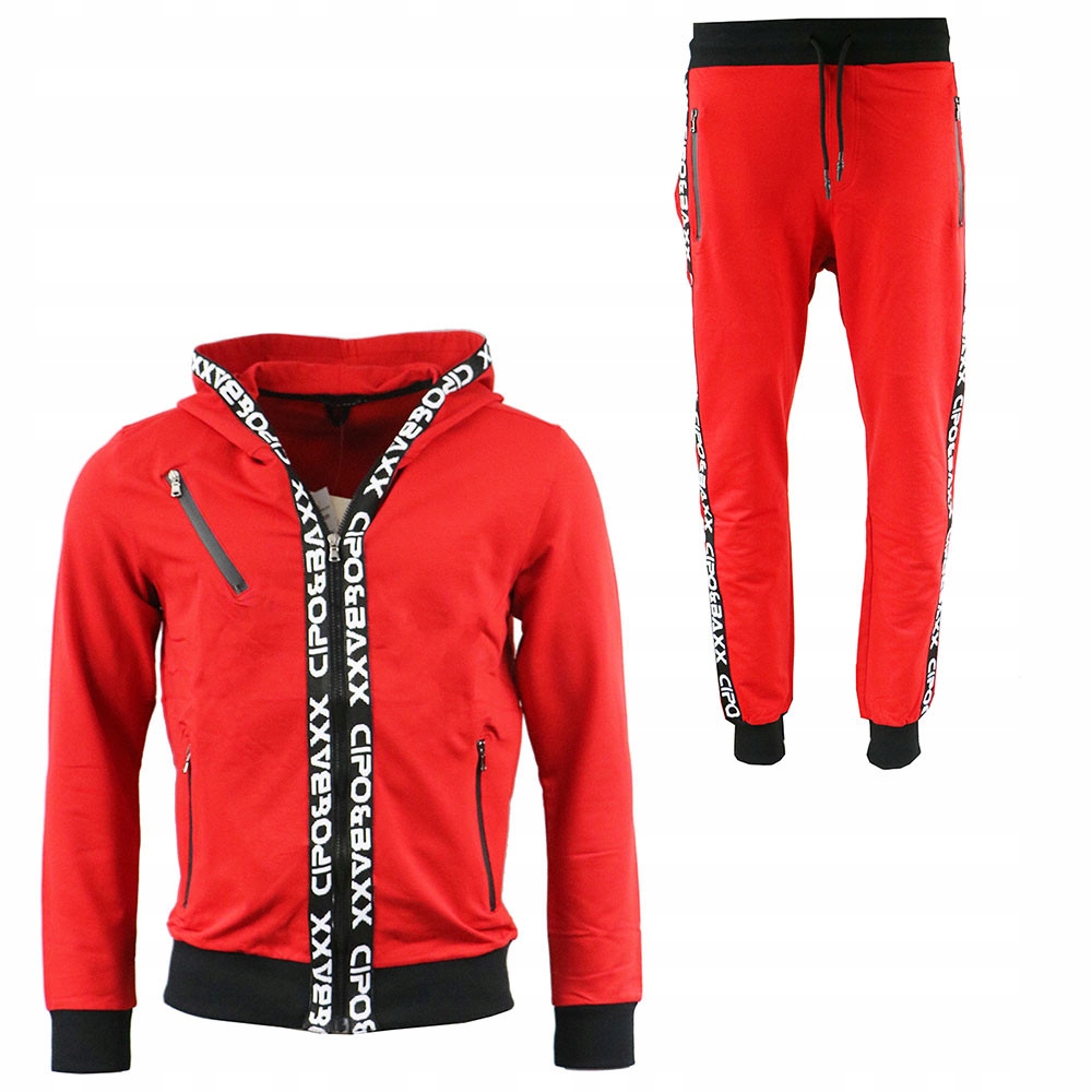 Cipo & Baxx souprava pánská CLR131 S červená