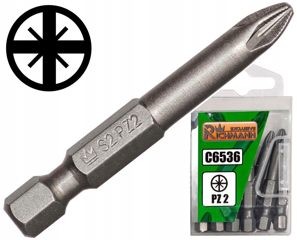 

Bit grot końcówka wkrętaka krzyżak PZ2x50mm Pozidr
