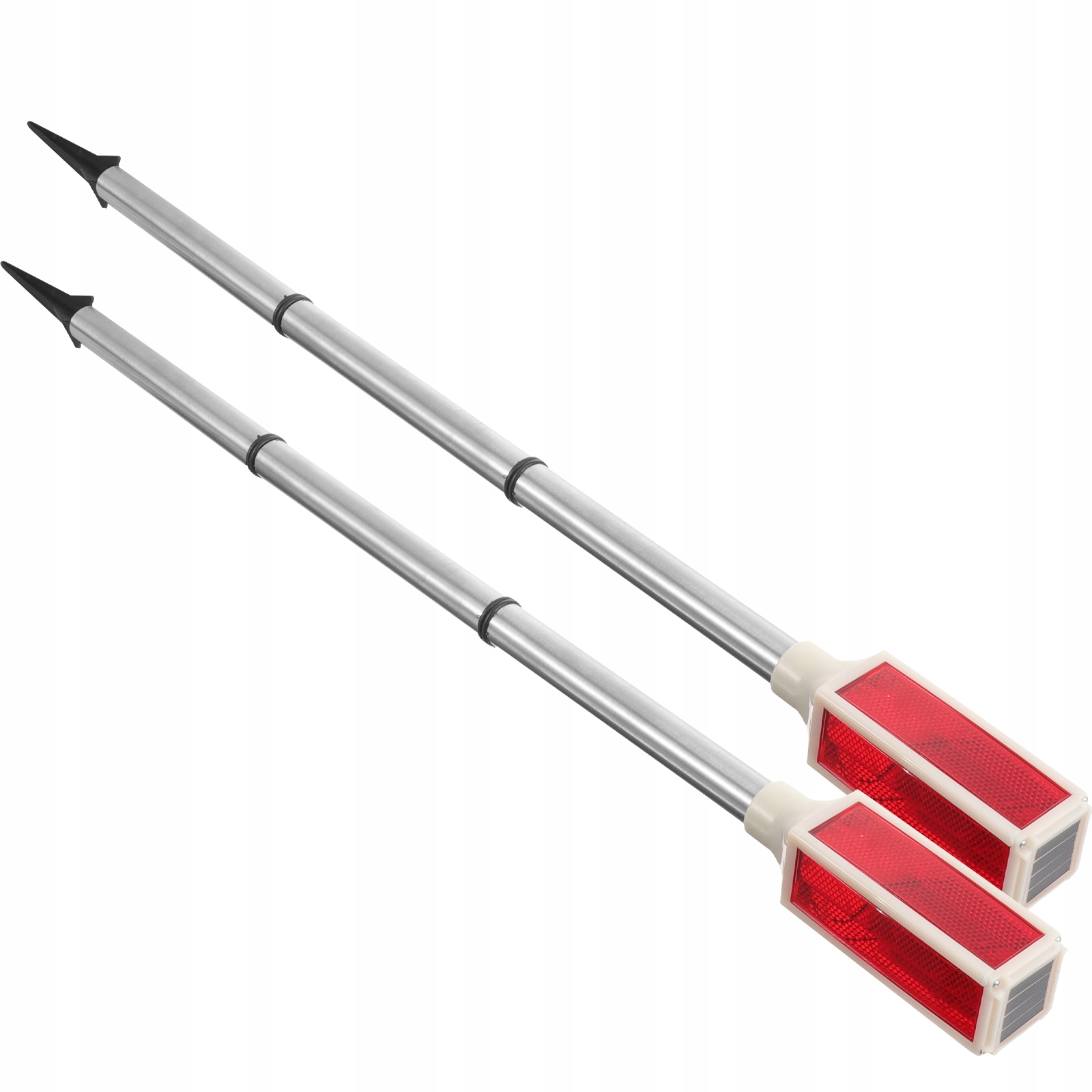 Solarna lampa ostrzegawcza ogrodowa migająca 2 szt EAN (GTIN) 4048097766023