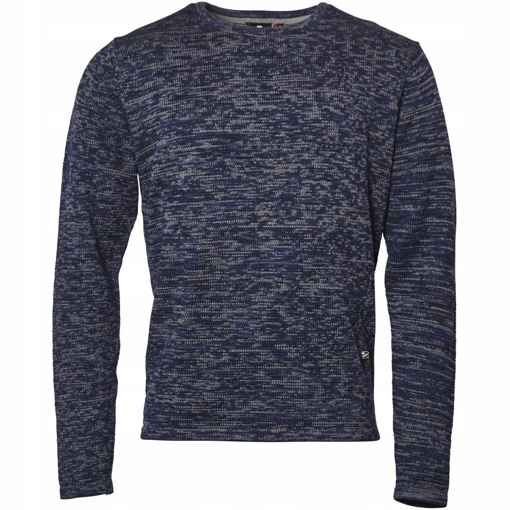 Replika Jeans Allsize Velké Velikosti Svetr Modrý Melír 2XL 122 cm