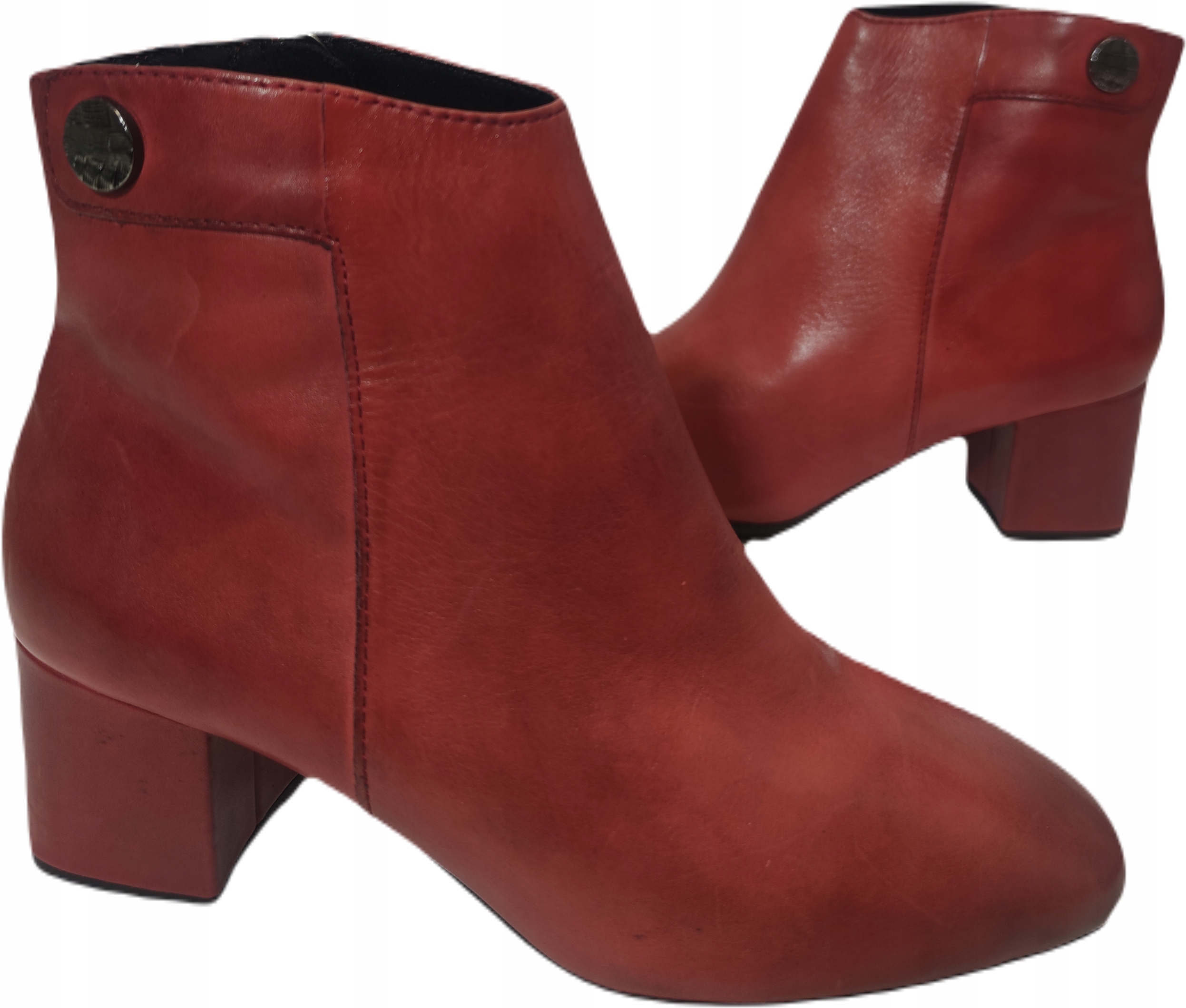 Kotníkové Boty Pohodlné lico Marco Tozzi 25012 červená r39