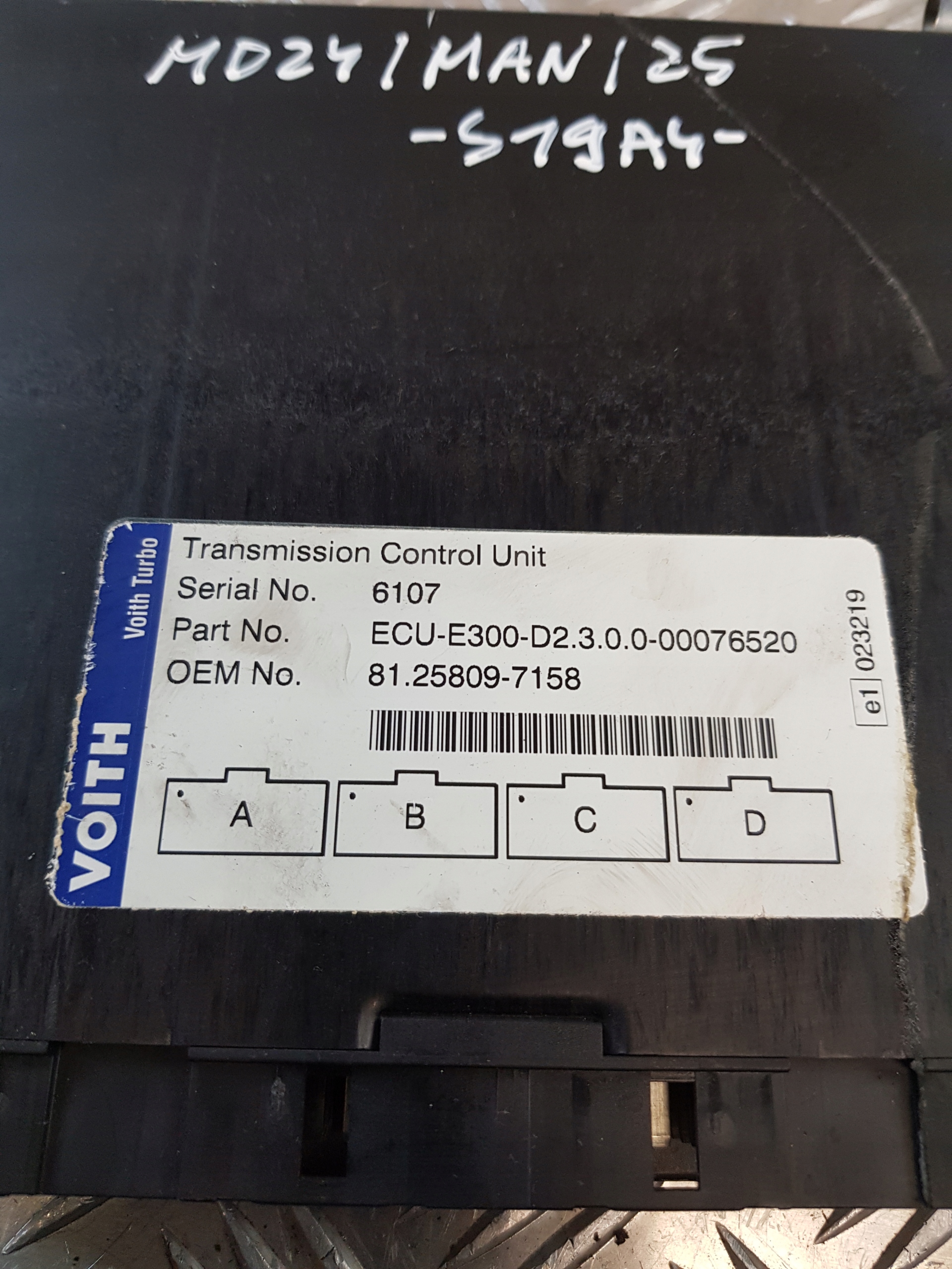 Bedienteil ECU MAN 81.25809-7158