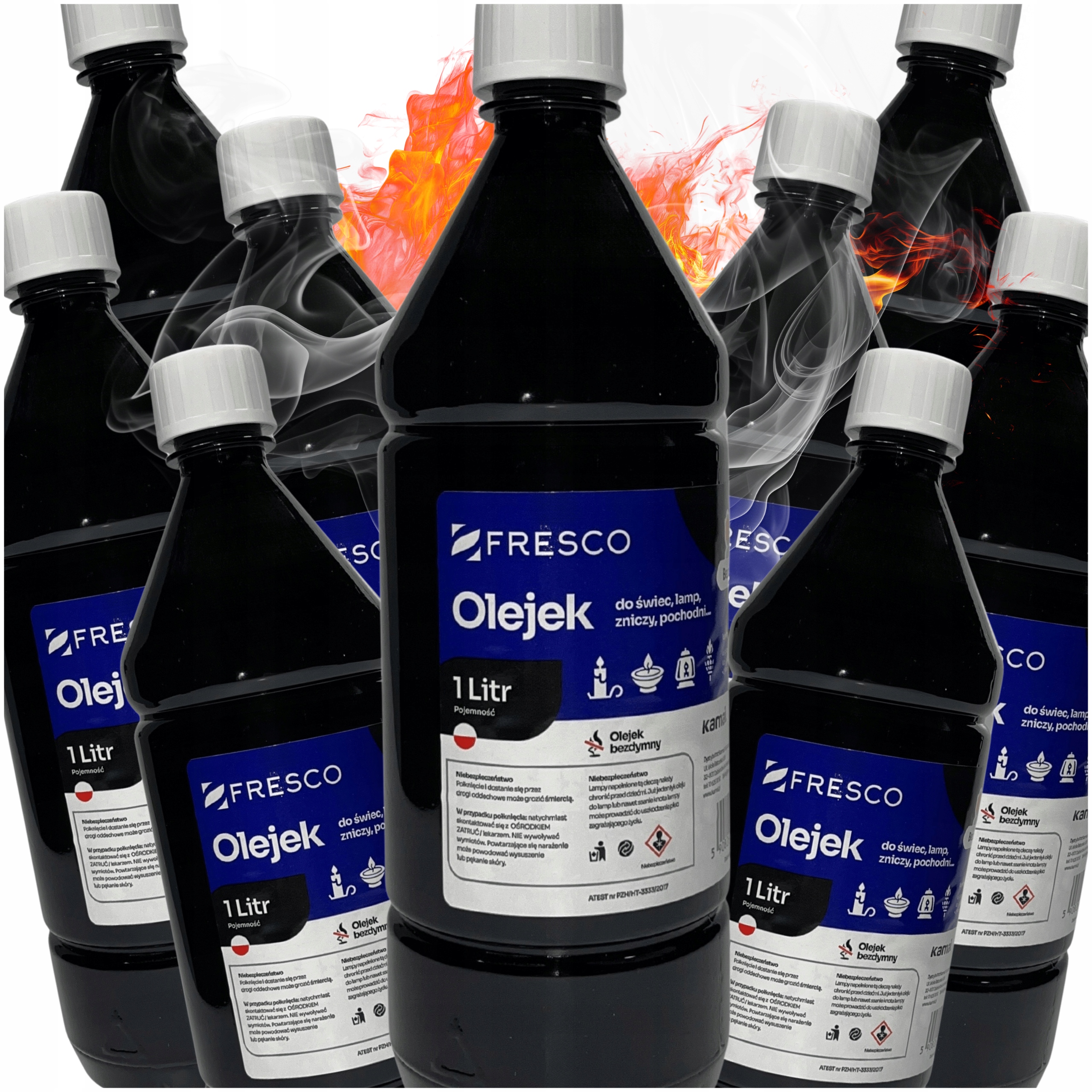 Sada 10x bezzápachový Olej pro pochodně svíček Palivo pro pochodně Bez Kouře