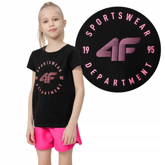 

Koszulka T-shirt Dziewczęcy 4F JTSD003-20S r.146